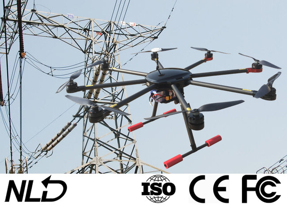 NPA-805H Powerline Tethered Drone With 8 Axels Maximum Flight Distance 2-4km